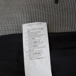 Pre Owned Emporio Armani Monochrome Jacquard One Button Blazer S