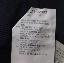 Pre Owned Emporio Armani Navy Blue One Button Tailored Blazer S