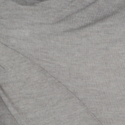 Pre Owned Emporio Armani Grey Modal and Silk Jersey Asymmetric Draped Front Top L