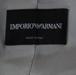 Pre Owned Emporio Armani Navy Blue Wool Tailored Single Button Blazer M