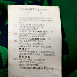 Pre Owned Emporio Armani Bicolor Jacquard Long Sleeve Shift Dress M