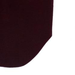 Pre Owned Emporio Armani Crimson Neoprene Velvet Structured Gown S