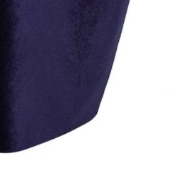 Pre Owned Emporio Armani Purple Neoprene Velvet Cocktail Gown S