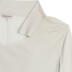 Pre Owned Emporio Armani Beige Draped Cardigan M