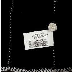 Pre Owned Emporio Armani Black Cardigan with White Trim S