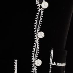 Pre Owned Emporio Armani Black Cardigan with White Trim S