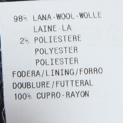 Pre Owned Emporio Armani Grey Striped Pant Suit S