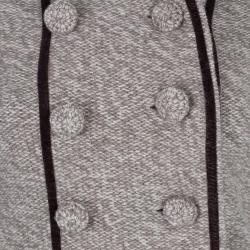 Pre Owned Emporio Armani Off-White Wool Button Down Jacket M