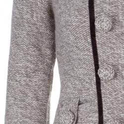 Pre Owned Emporio Armani Off-White Wool Button Down Jacket M