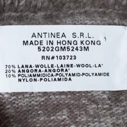 Pre Owned Emporio Armani Off-White Wool Button Down Jacket M