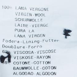 Pre Owned Emporio Armani Black Formal Trousers M