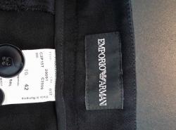 Pre Owned Emporio Armani Black Formal Trousers M