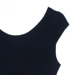 Pre Owned Emporio Armani Fitted Ruffle Hem Dress S