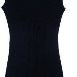 Pre Owned Emporio Armani Fitted Ruffle Hem Dress S