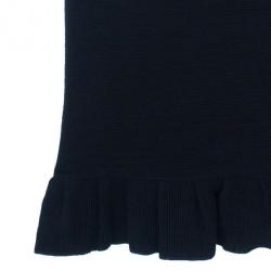 Pre Owned Emporio Armani Fitted Ruffle Hem Dress S