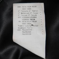 Pre Owned Emporio Armani Black Velvet Embellished Blazer M