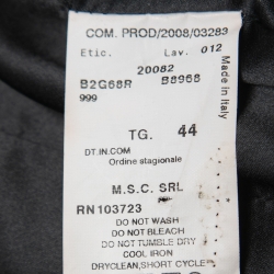 Pre Owned Emporio Armani Black Velvet Embellished Blazer M