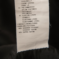 Pre Owned Emporio Armani Black Wool Single Breasted Blazer M