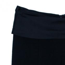 Pre Owned Emporio Armani Wide-Leg Ruffle Trousers M