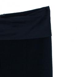 Pre Owned Emporio Armani Wide-Leg Ruffle Trousers M