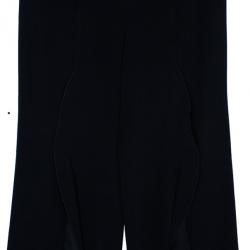 Pre Owned Emporio Armani Wide-Leg Ruffle Trousers M