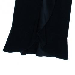 Pre Owned Emporio Armani Wide-Leg Ruffle Trousers M