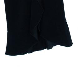 Pre Owned Emporio Armani Wide-Leg Ruffle Trousers M