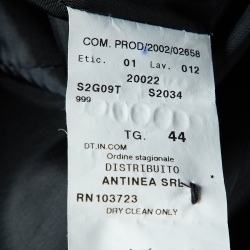 Pre Owned Emporio Armani Black Wool Blend Tailored Blazer M