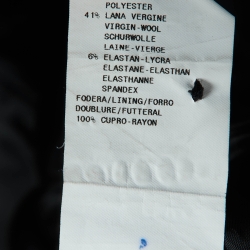 Pre Owned Emporio Armani Black Wool Blend Tailored Blazer M