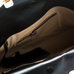Emporio Armani Black/White Leather Tote