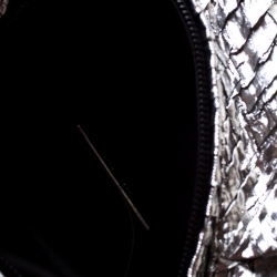 Pre Owned حقيبة ساتشل أرماني كوليزيوني نايلون مقوى فضية