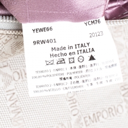 Emporio Armani Grey Monogram Canvas and Leather Hobo 