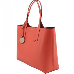 Pre Owned Emporio Armani Pink Fabric Shopping Tote
