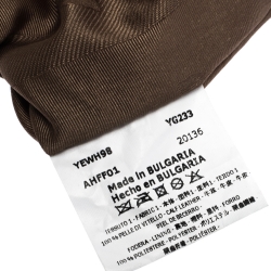 Pre Owned Emporio Armani Black Leather Dome Satchel