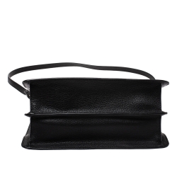 Pre Owned Emporio Armani Black/Red Leather Tote