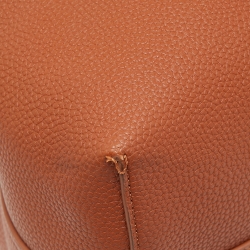 Pre Owned Emporio Armani Brown Leather MyEA Tote