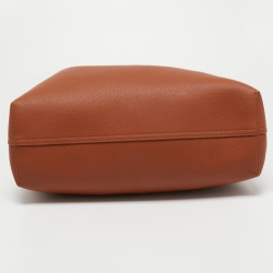 Pre Owned Emporio Armani Brown Leather MyEA Tote