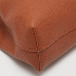 Pre Owned Emporio Armani Brown Leather MyEA Tote