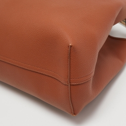 Pre Owned Emporio Armani Brown Leather MyEA Tote