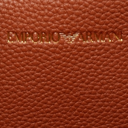 Pre Owned Emporio Armani Brown Leather MyEA Tote