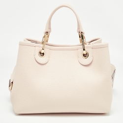 Emporio Armani Blush Pink Leather Small MyEA Shopper Tote