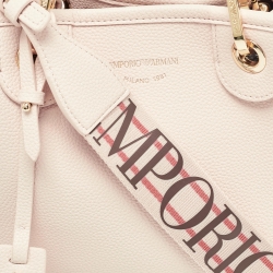 Emporio Armani Blush Pink Leather Small MyEA Shopper Tote