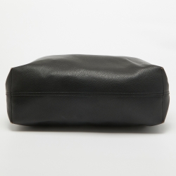 Pre Owned Emporio Armani Black Leather MyEA Tote