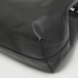 Pre Owned Emporio Armani Black Leather MyEA Tote