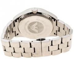 Pre Owned Emporio Armani SIlver Stainless Steel & Crystal AR-5781 Women's Wristwatch 39mm