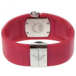 Emporio Armani Pink Resin AR0741 Women's Wristwatch 30MM
