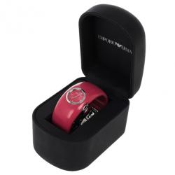 Emporio Armani Pink Resin AR0741 Women's Wristwatch 30MM