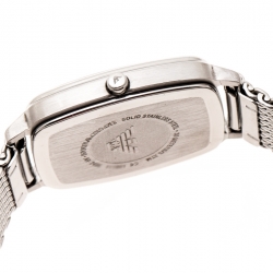 Pre Owned Emporio Armani Silver Stainless Steel Epsilon AR2495 Women's Wristwatch 24 mm