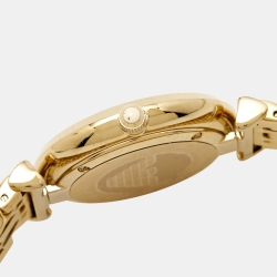 Pre Owned Emporio Armani Mother Of Pearl Gold PVD Coated Stainless Steel Classic AR1907 Women's Wristwatch 32 mm