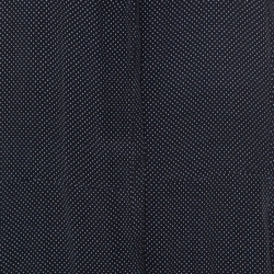 Equipment Navy Blue Polka Dotted Silk Collared Sleeveless Jumpsuit S 